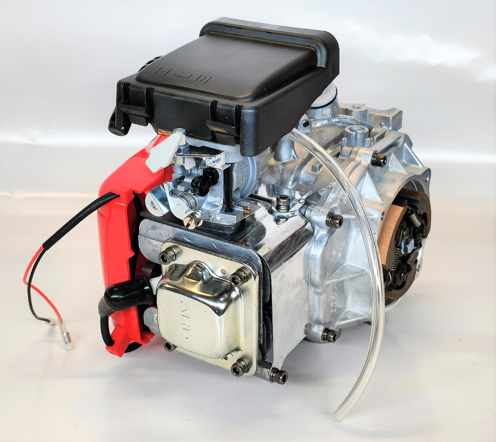 Двигатель на веломотор 4т (цепной редуктор) к-т для установки