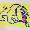Наклейка декор DOG (14x12cм, сине- красная, правая)