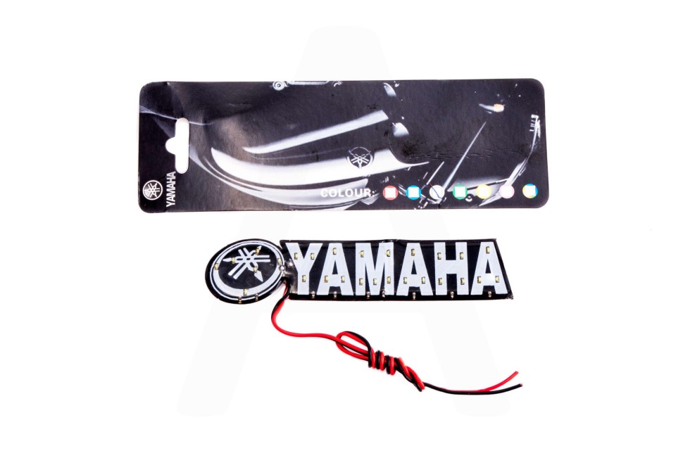 Светодиодная наклейка с логотипом Yamaha (белый)