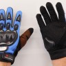 Мотоперчатки Y-008-3 синие, размер - XL