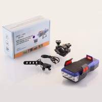 Фонарь велосипедный LED 2 цвета 5000 mAh синий