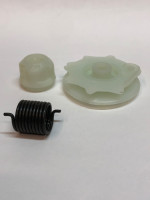 Храповик бензопилы (в сборе) Husqvarna 137/142 (шкив, ведомая часть, пружина)