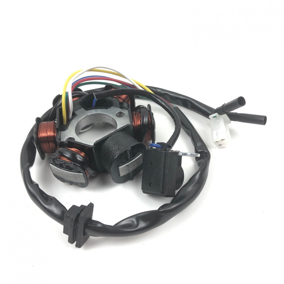 Статор генератора 152QMI, 157QMJ 6 катушек (5+1) Статор генератора 152QMI, 157QMJ 6 катушек (5+1)