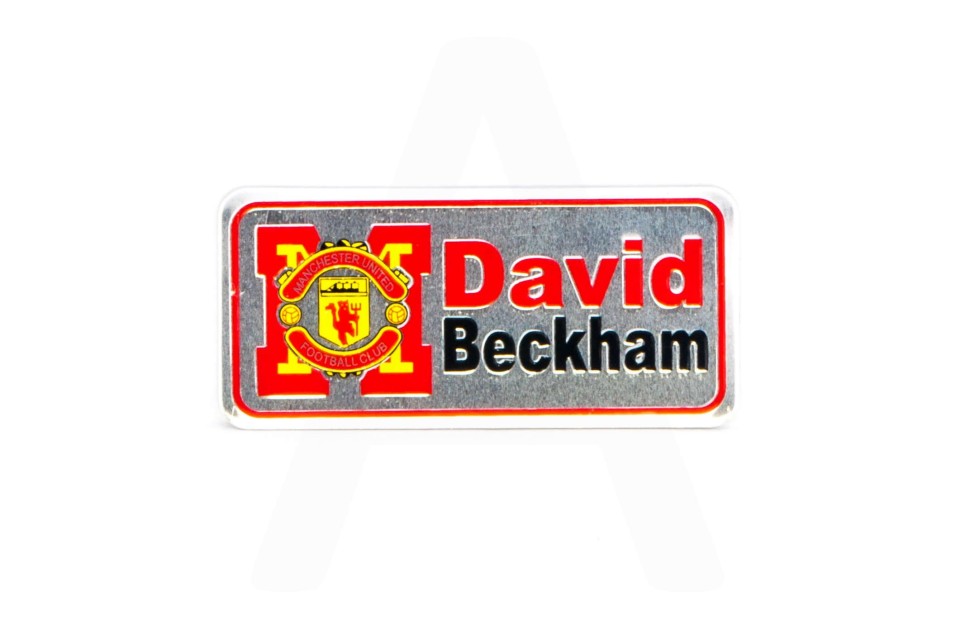 Наклейка DAVID BECKHAM (16х5см)