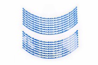 Наклейка на колесо 17 декор (16шт, синяя)