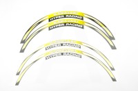 Наклейка на колесо 17/18 KAWASAKI (желтая)