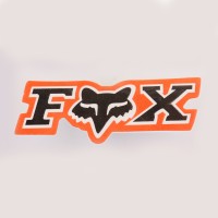 Наклейка логотип FOX (7x2см, 10шт)