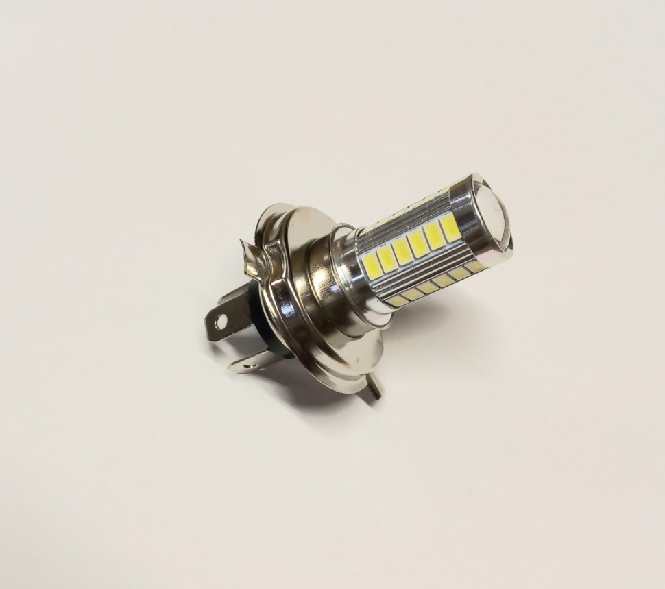 Лампа светодиодная (H4) (P43t) 8W=35W (LED) 12V 
