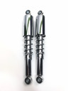 Амортизаторы задние Альфа, Дельта, мопед 340мм d12 d10 хром