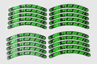 Наклейка на колесо декор 46 ROSSI, 20шт (зеленая)