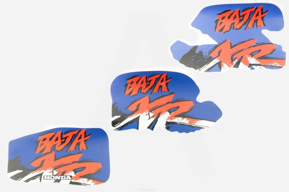 Наклейки набор Honda BAJA 34х21см 5шт
