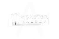 Наклейка буквы MONSTER ENERGY (19х7см, 2шт, хром)