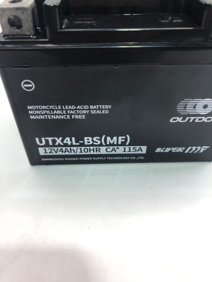 Аккумулятор UTX4L-BS (12v 4Ач) универсальный (111*70*86)