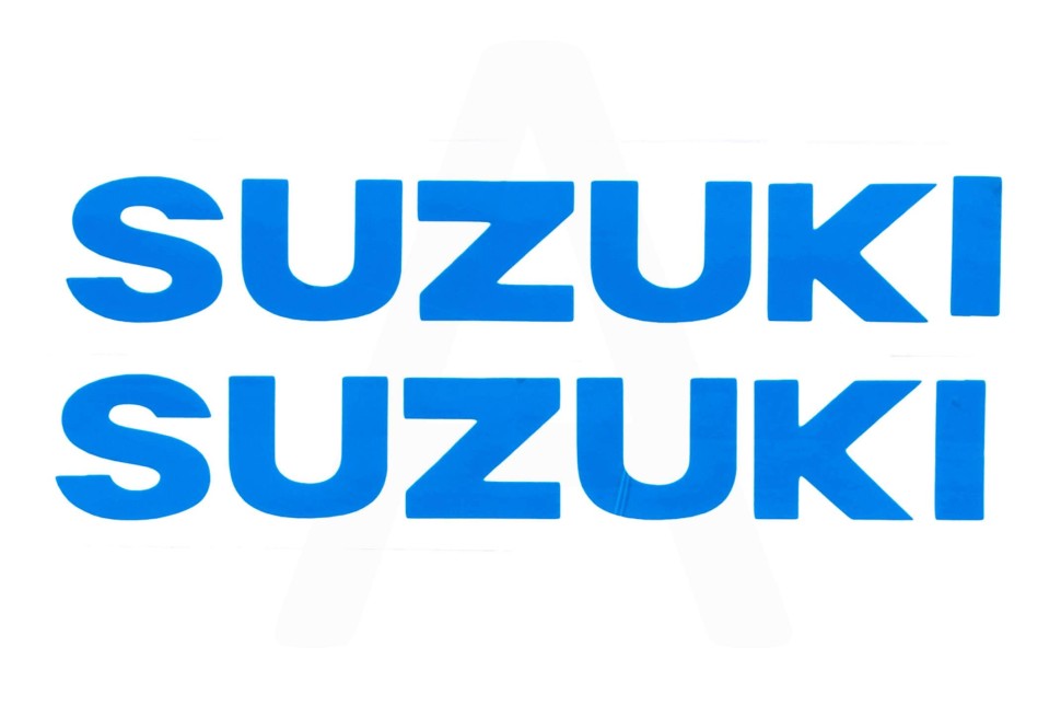 Наклейка буквы SUZUKI (19х5см, 2шт, синий)