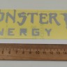 Наклейка MONSTER ENERGY (11х6см)