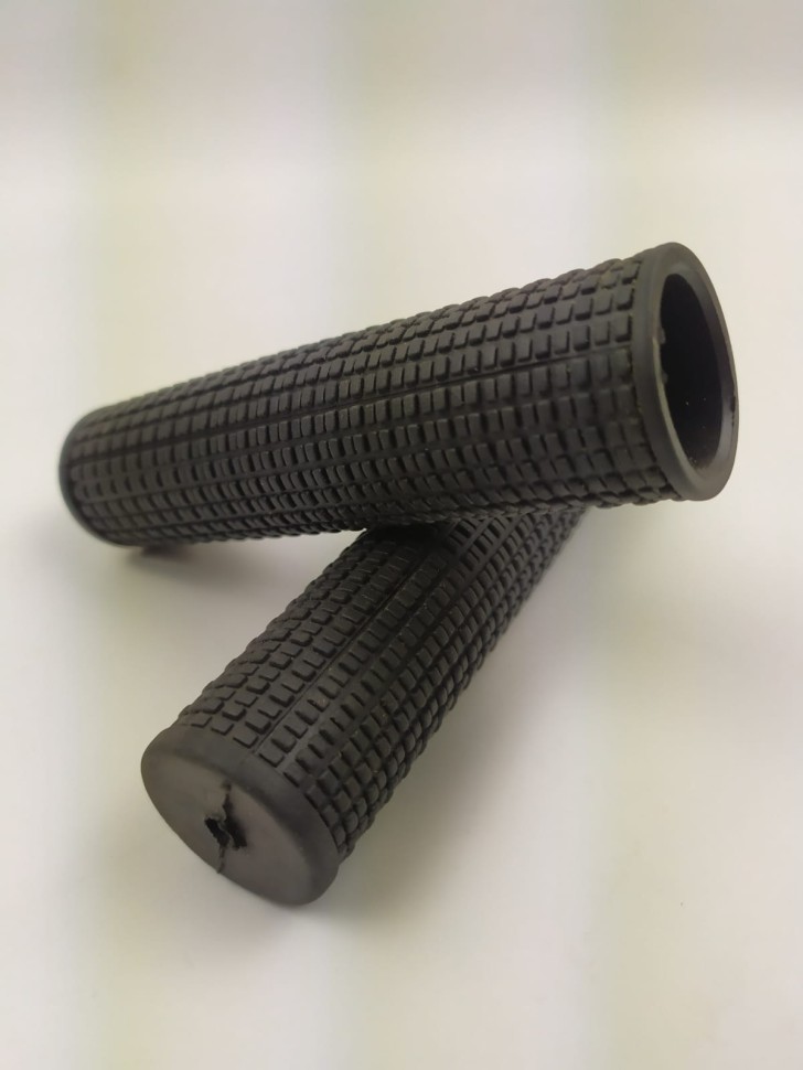 Ручки руля велосипедные (пара) "Мелкий Шип", 120мм, цвет черный.