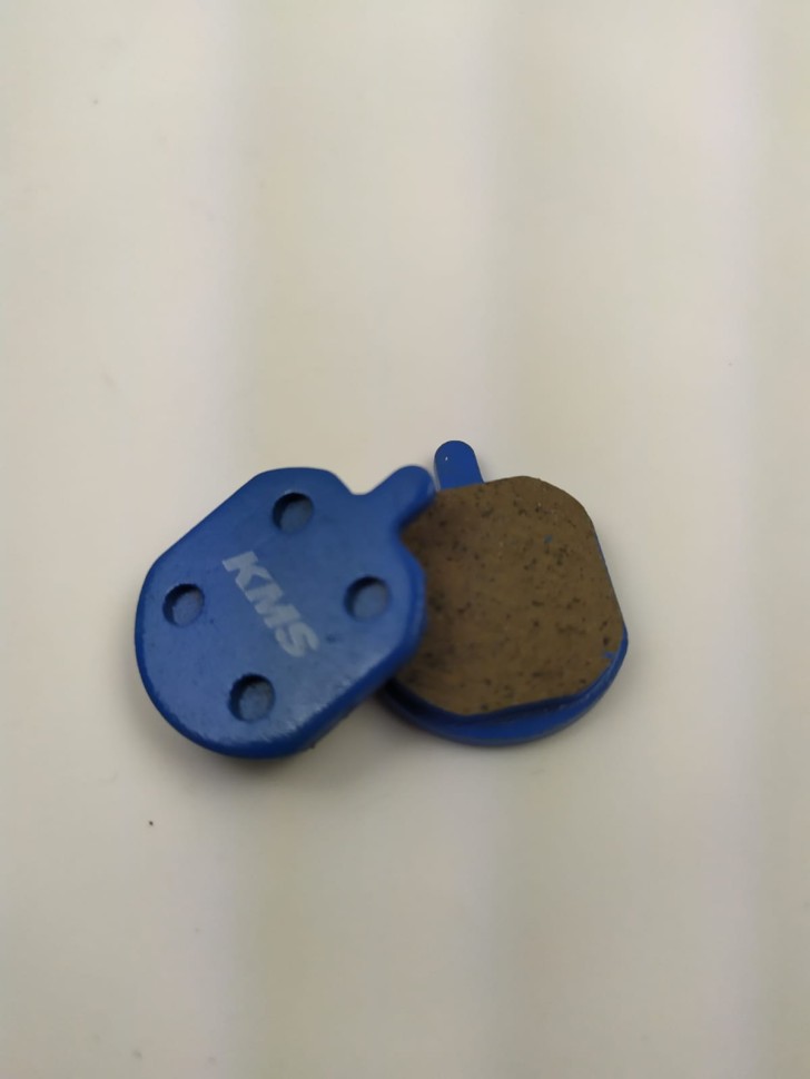 Колодки тормозные велосипедные (дисковые) материал органика, цвет голубой