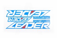 Наклейки (набор) Honda LeadER CUSTOM (20х4см, 3шт)
