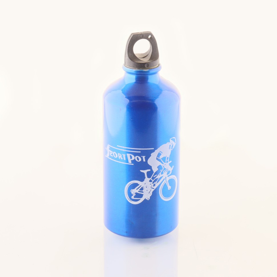 Велосипедная фляга (500ml) (алюминиевая, синяя)