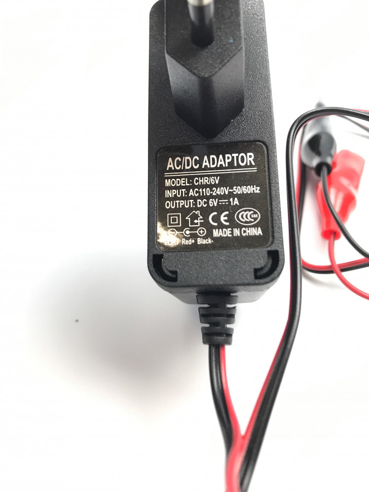 Зарядное устройство для аккумуляторов мото, скутер 6V - 1 А/ч