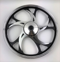 Диск колеса 17&quot; мопед передний Tiger (барабанный тормоз) - под 12 ось