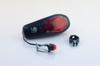 Сигнал велосипедный с подсветкой банан черный 7 LED JY-90A
