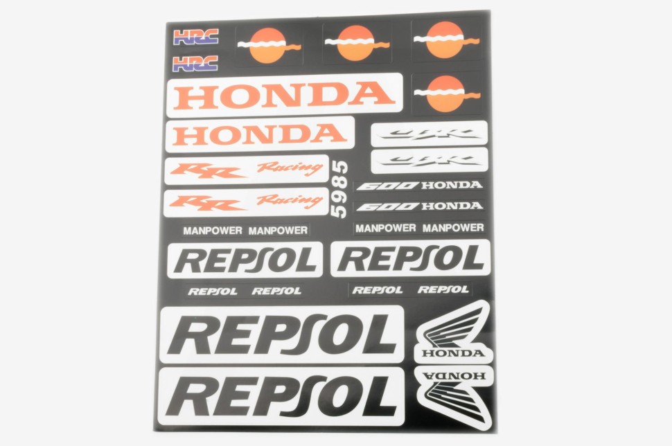 Наклейки набор спонсор REPSOL 22х18см