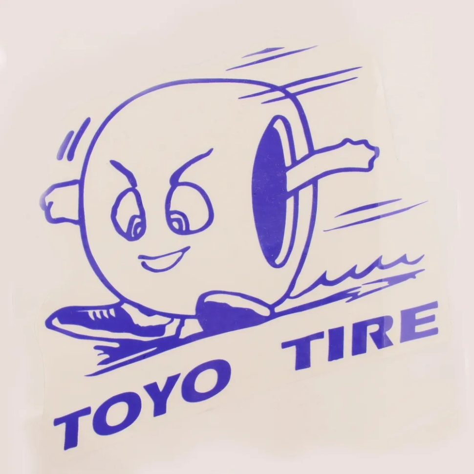 Наклейка декор TUYO TIRE (16x16см, синяя)