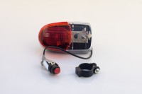 Сигнал велосипедный с подсветкой красный 2 LED JY-800