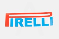 Наклейка логотип PIRELLI (23х7см, белая)