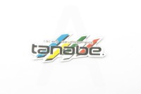 Наклейка шильдик TANABE (14х5см, хром)