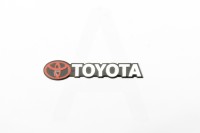 Наклейка шильдик TOYOTA хром