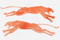 Наклейки (набор)33х11см, красные