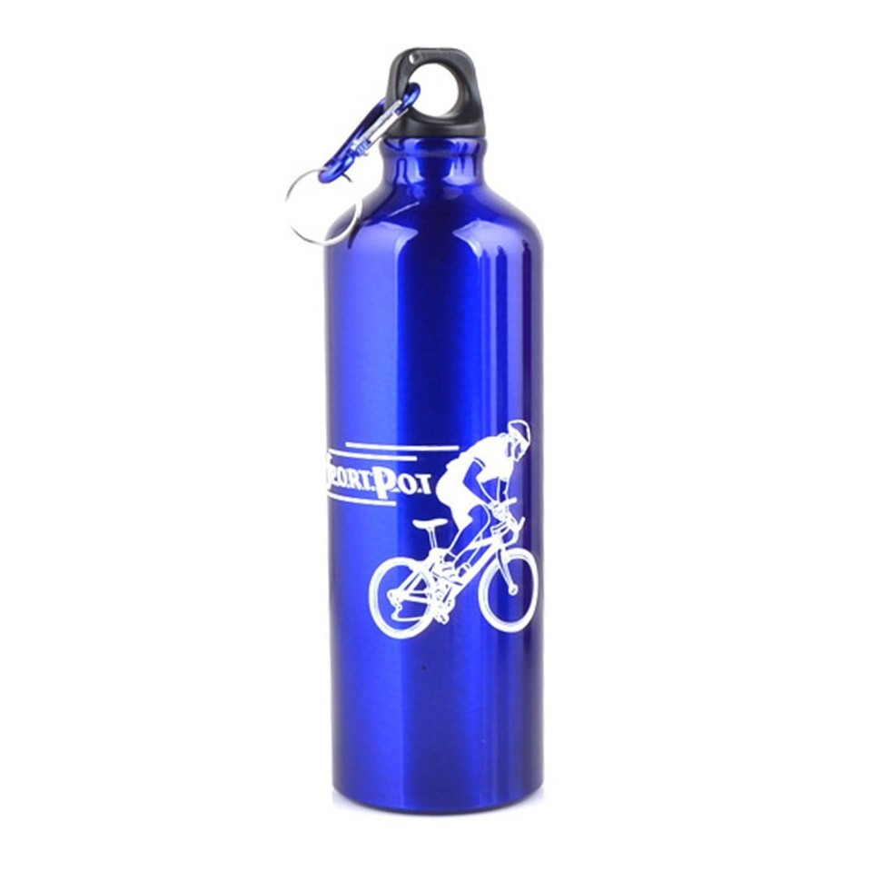 Велосипедная фляга (750ml) (алюминиевая, синяя)