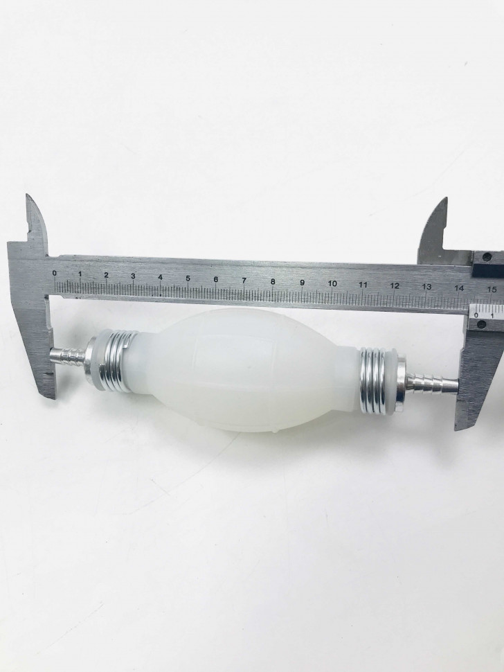 Груша Буран средняя в сборе с 2 клапанами штуцер 6 мм