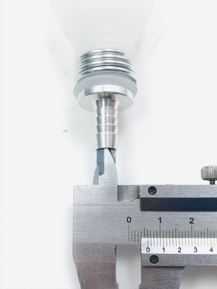 Груша Буран средняя в сборе с 2 клапанами штуцер 8 мм