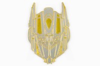 Наклейка шильдик TRANSFORMER (9х7см, желтая)