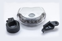 Стоп-сигнал в сборе велосипедный универсальный LED серый JY-154R-1