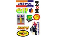 Наклейки (набор) спонсоры, мультибренд