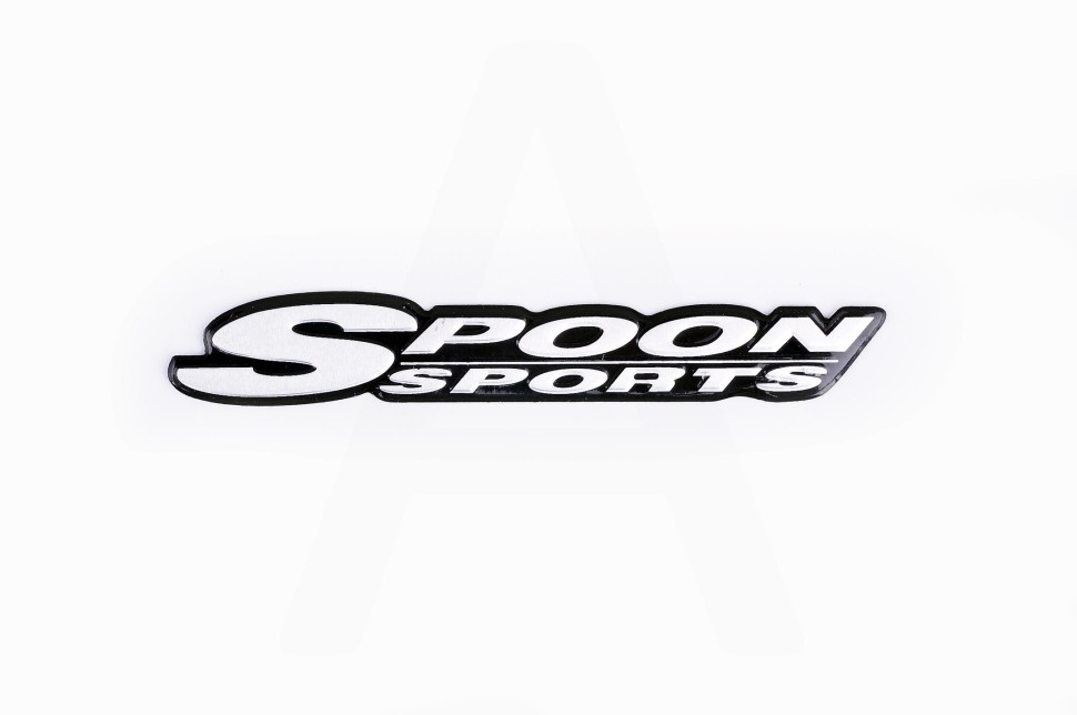 Наклейка логотип SPOON SPORTS (13x2см, алюминий)