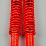 Амортизаторы (пара) GY6, DIO ZX 330mm, стандартные, мягкие (оранжевые +паутина)