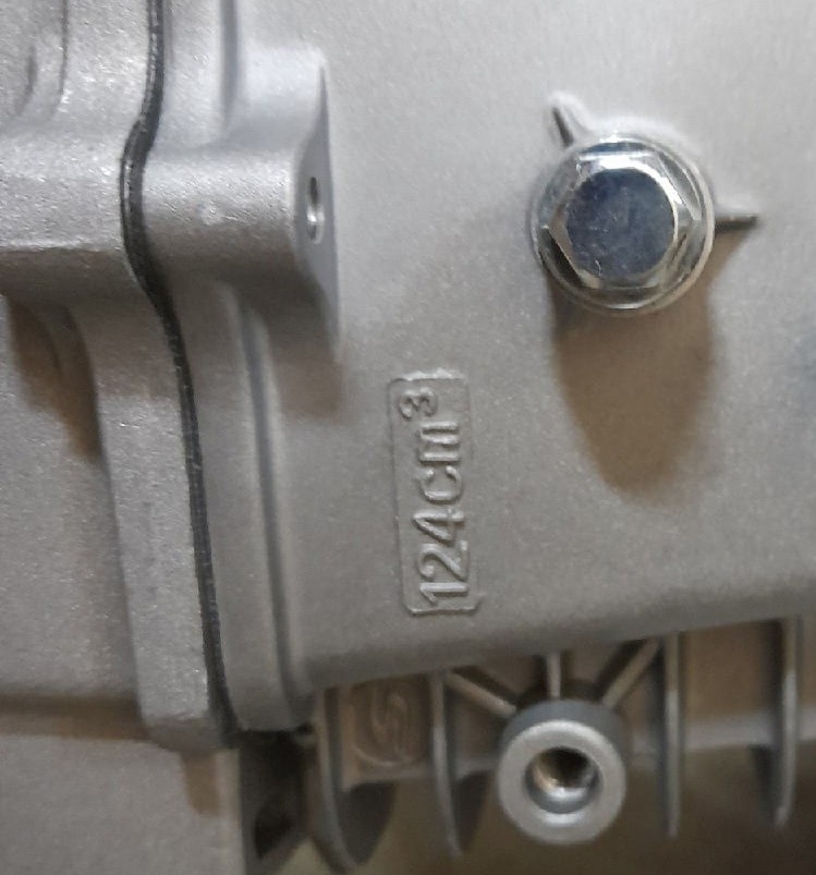 Двигатель 125см3 152FMI (механика), 4Т (цилиндр d=52.4x55.5) - МАРКИРОВКА на цилиндре - 124.5сс