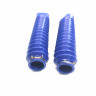 Гофры передней вилки (пара) универсальные L-215mm, d-30mm, D-50mm (синие)