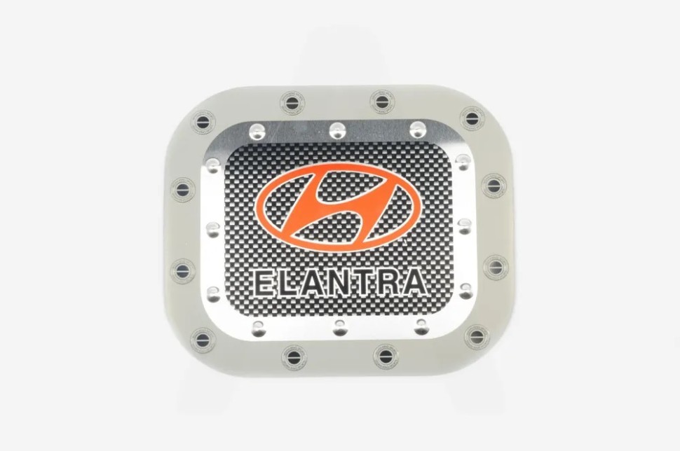 Наклейка на крышку бака ELANTRA (15х13см)