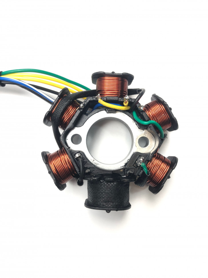 Статор генератора 139FMB,147FMH,152FMH 50-110см3 (6 катушек)