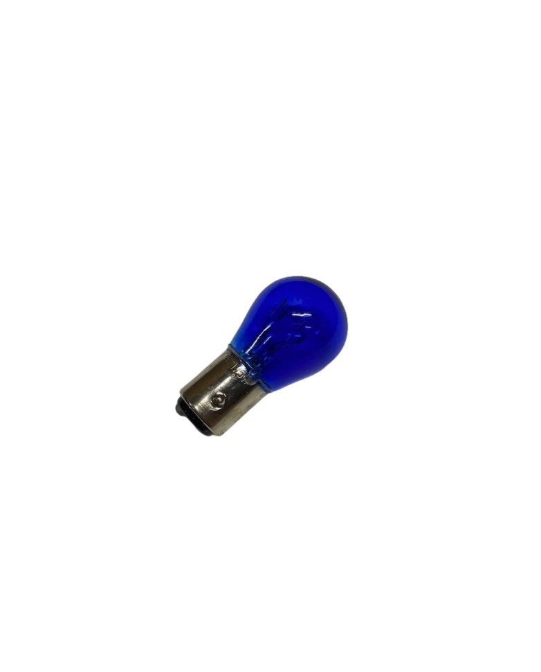 Лампа стоп сигнала S25 12V 21/5W цоколь 2 контакта синяя
