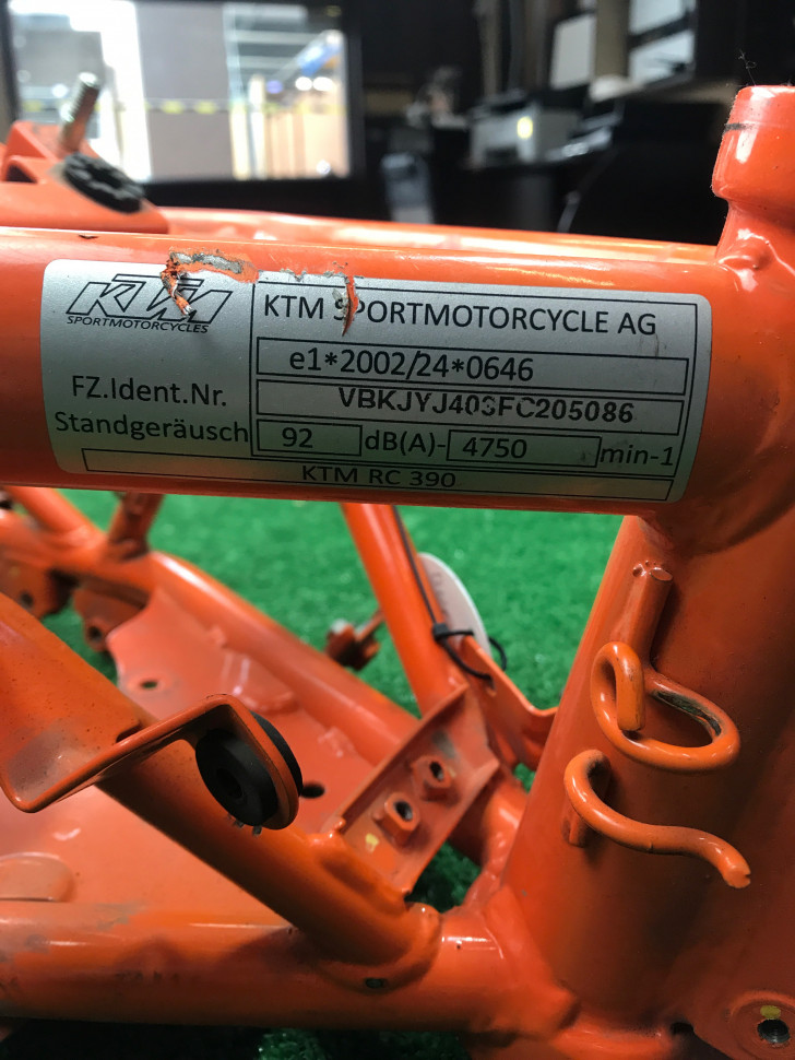 Рама KTM RC390 2014