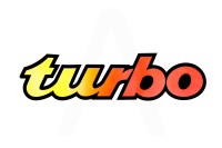 Наклейка логотип TURBO (62x15см)