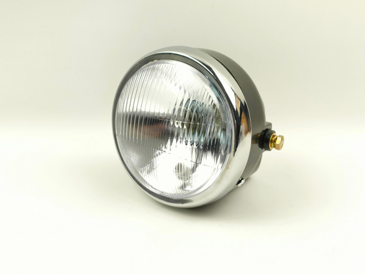 Фара в сборе круглая черная мопед две лампы лампа + габарит Дельта ...