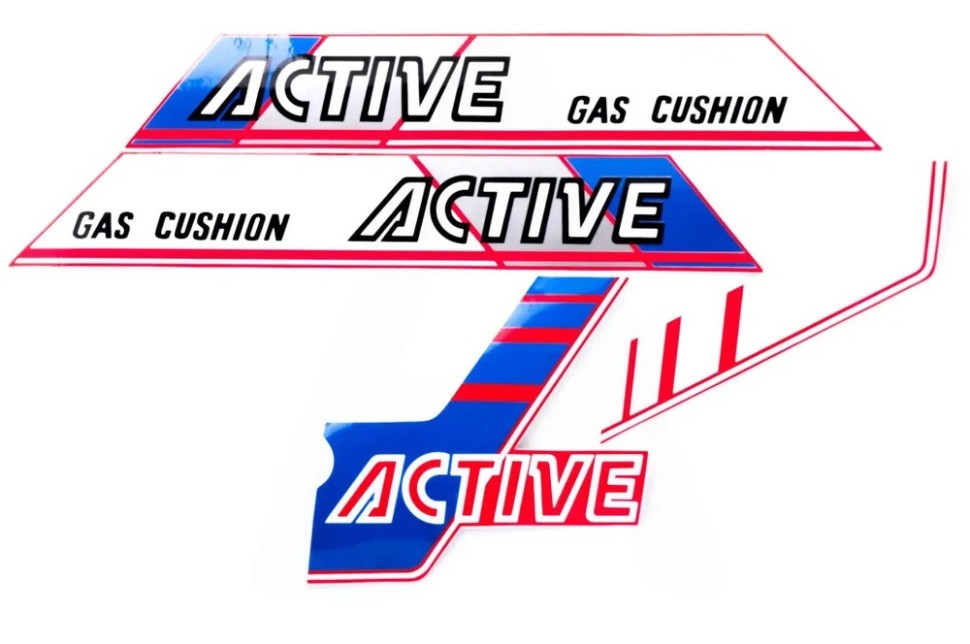 Наклейки набор ACTIVE сине-белые